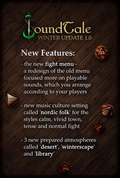New SoundTale Patch available. More Music, more Sounds, more options!